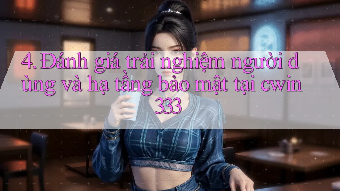 4. Đánh giá trải nghiệm người dùng và hạ tầng bảo mật tại cwin333