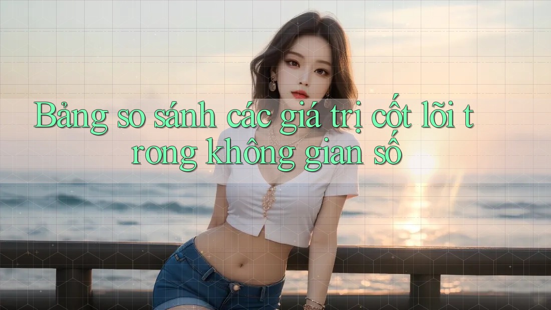 Bảng so sánh các giá trị cốt lõi trong không gian số
