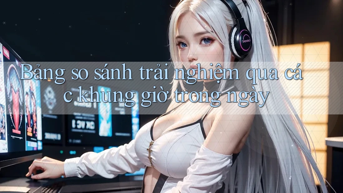 Bảng so sánh trải nghiệm qua các khung giờ trong ngày