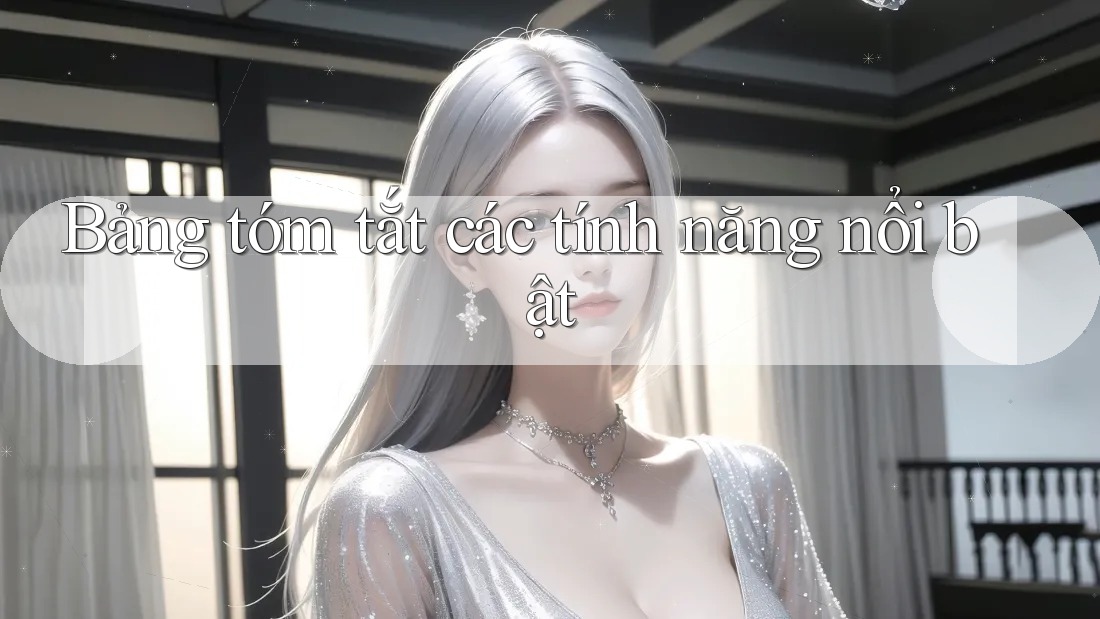 Bảng tóm tắt các tính năng nổi bật