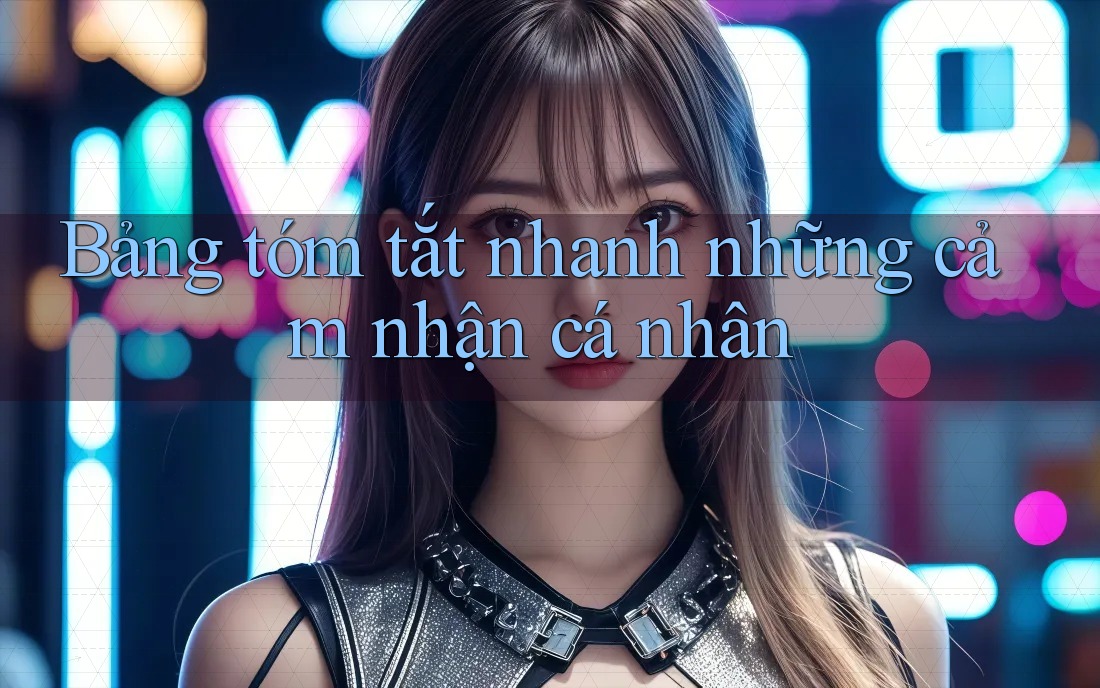 Bảng tóm tắt nhanh những cảm nhận cá nhân Bảng tóm tắt nhanh những cảm nhận cá nhân
