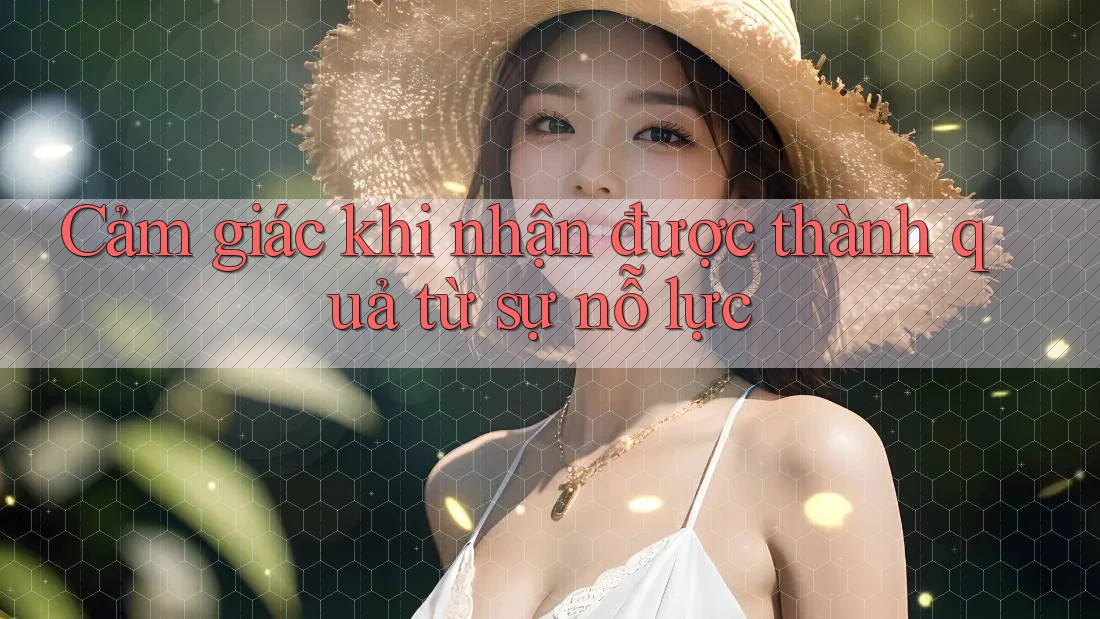 Cảm giác khi nhận được thành quả từ sự nỗ lực
