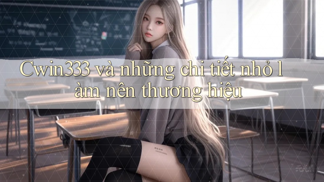 Cwin333 và những chi tiết nhỏ làm nên thương hiệu