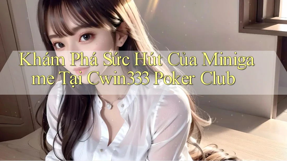 Khám Phá Sức Hút Của Minigame Tại Cwin333 Poker Club Khám Phá Sức Hút Của Minigame Tại Cwin333 Poker Club
