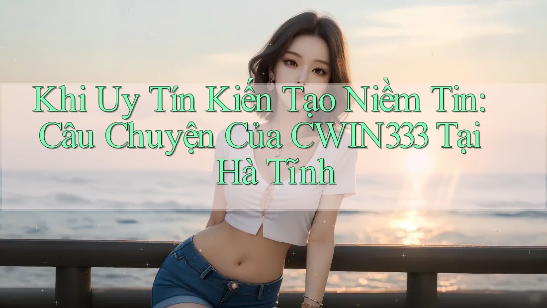 Khi Uy Tín Kiến Tạo Niềm Tin: Câu Chuyện Của CWIN333 Tại Hà Tĩnh