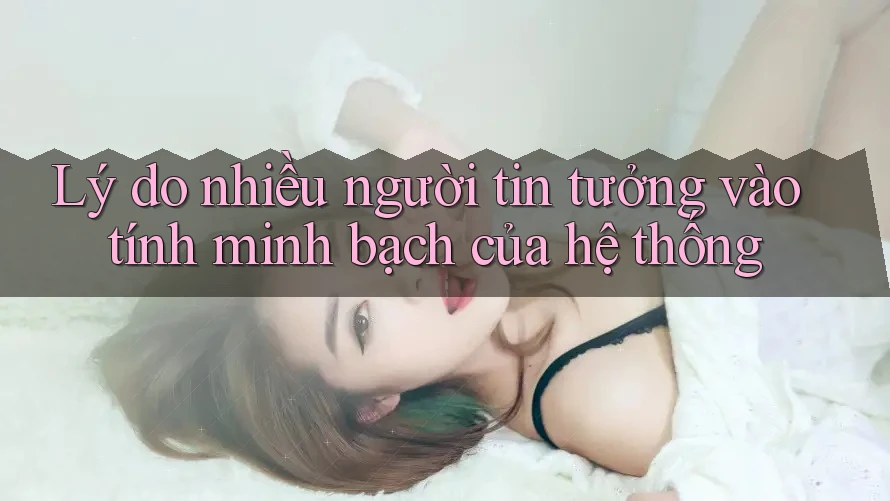 Lý do nhiều người tin tưởng vào tính minh bạch của hệ thống