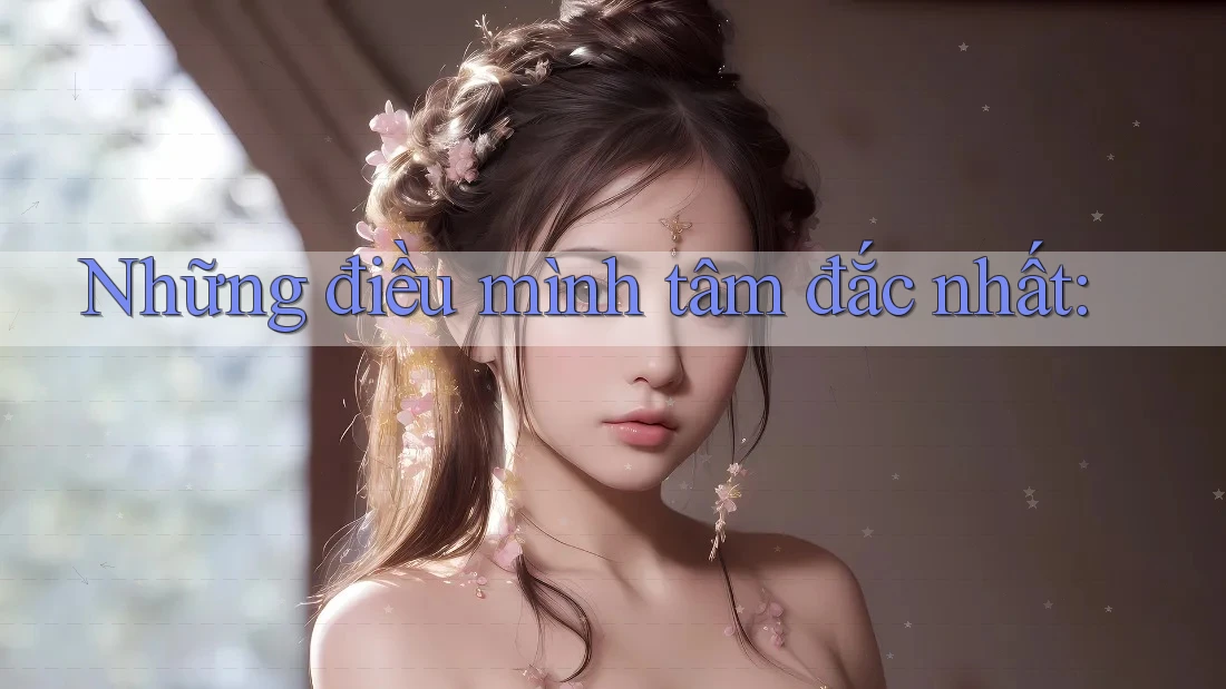 Những điều mình tâm đắc nhất: