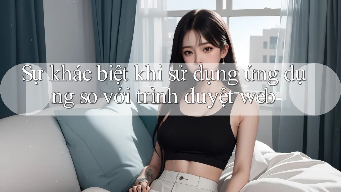 Sự khác biệt khi sử dụng ứng dụng so với trình duyệt web Sự khác biệt khi sử dụng ứng dụng so với trình duyệt web
