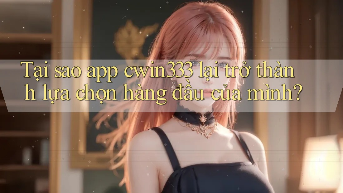 Tại sao app cwin333 lại trở thành lựa chọn hàng đầu của mình?