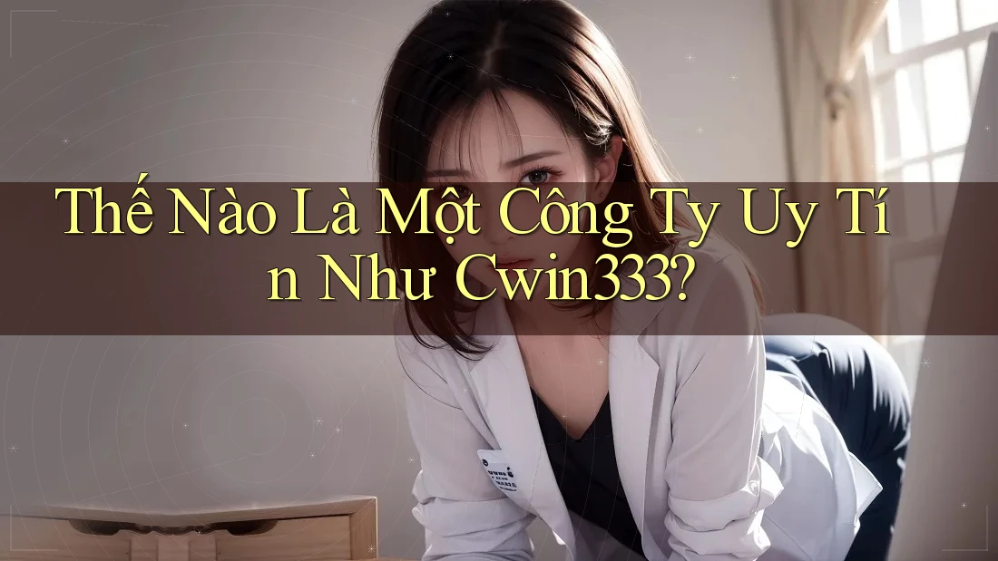 Thế Nào Là Một Công Ty Uy Tín Như Cwin333?
